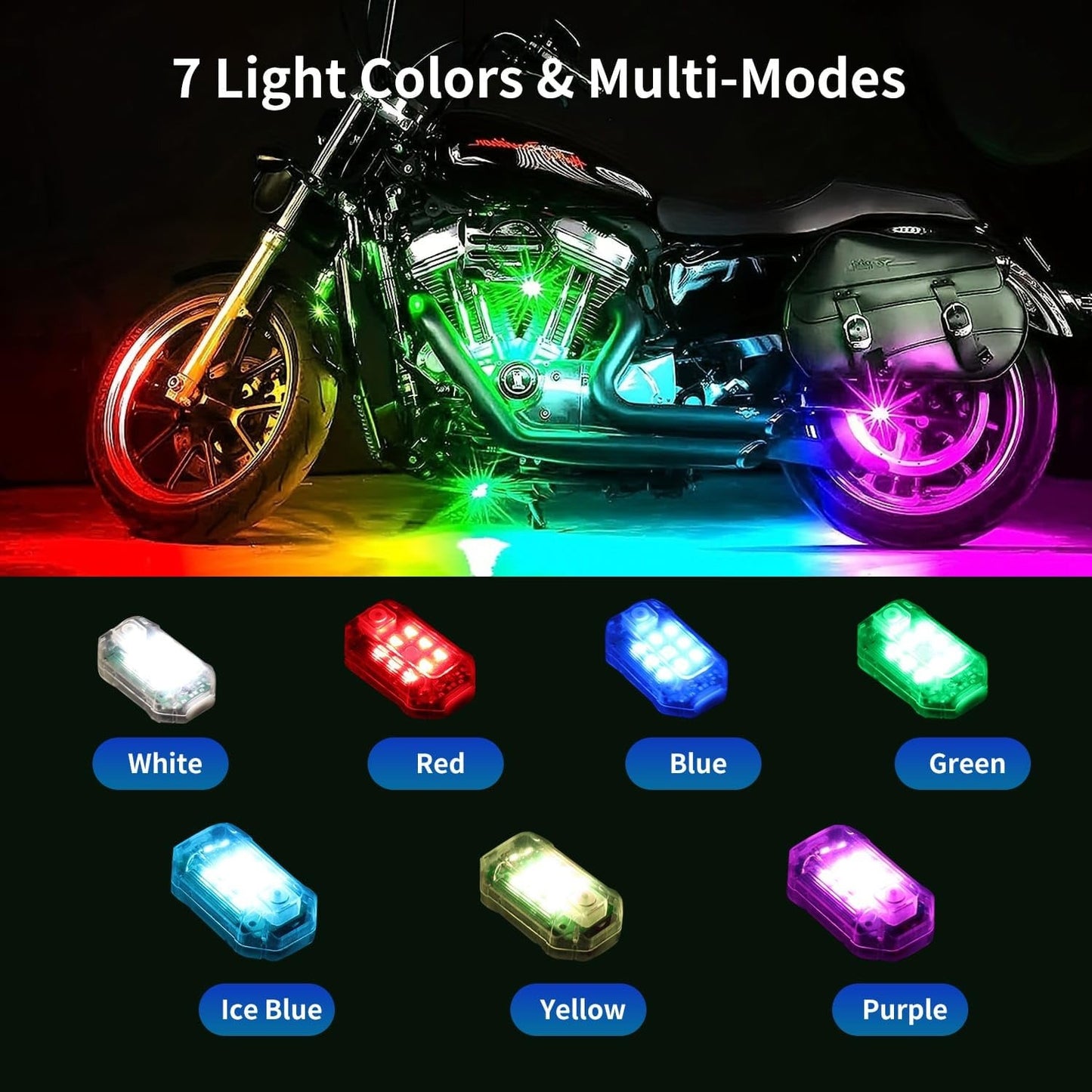 Wireless LED Remote Control Lights for Bike & Car