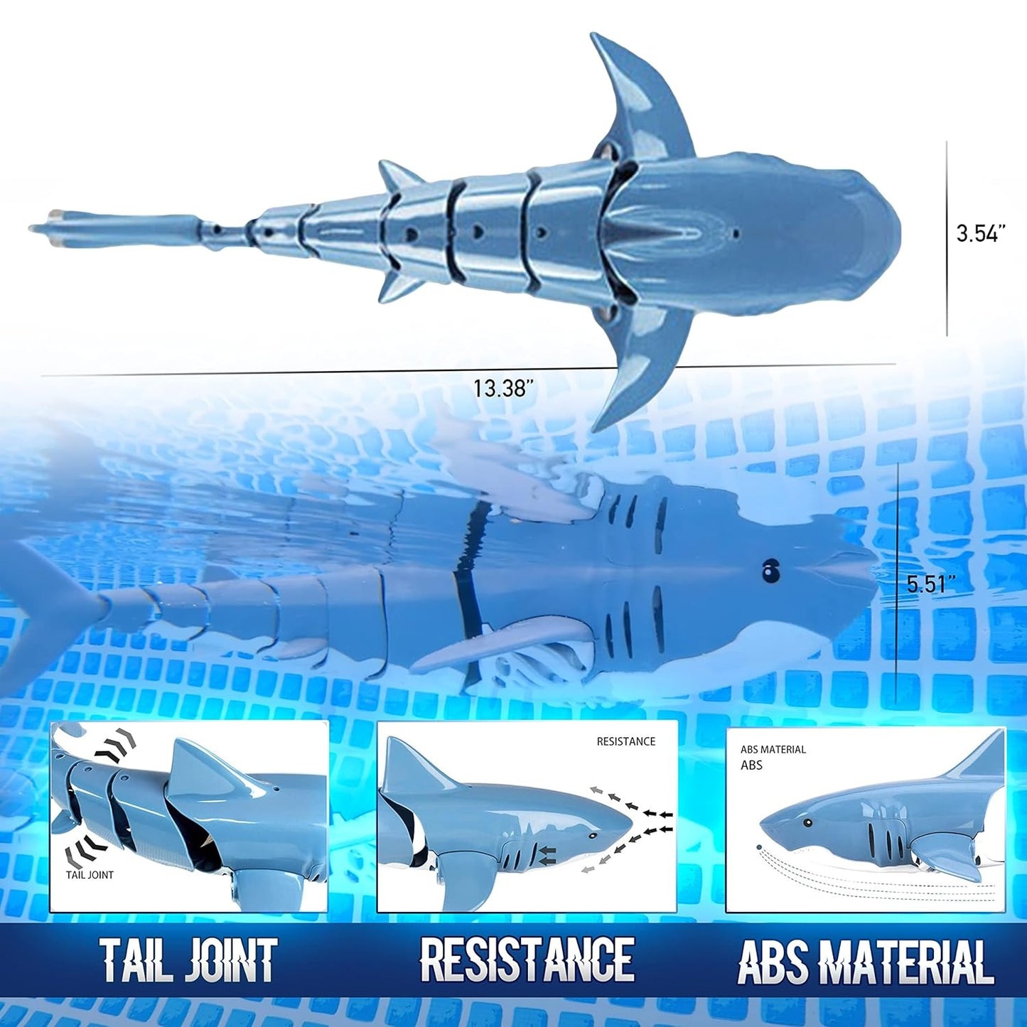 Electric Remote Control Shark Toy