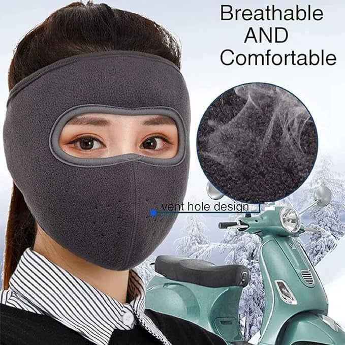 Windproof Thermal Face Mask with Clear Eye Shield