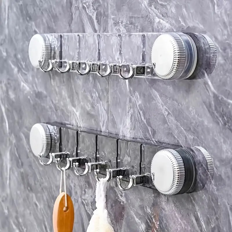 Wall-Mounted Rotating Suction Hooks