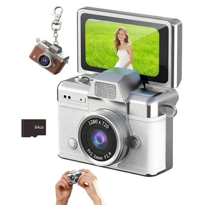 Mini Retro Thumb Camera With Flip Screen