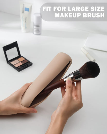 Compact Silicone Makeup Brush Holder