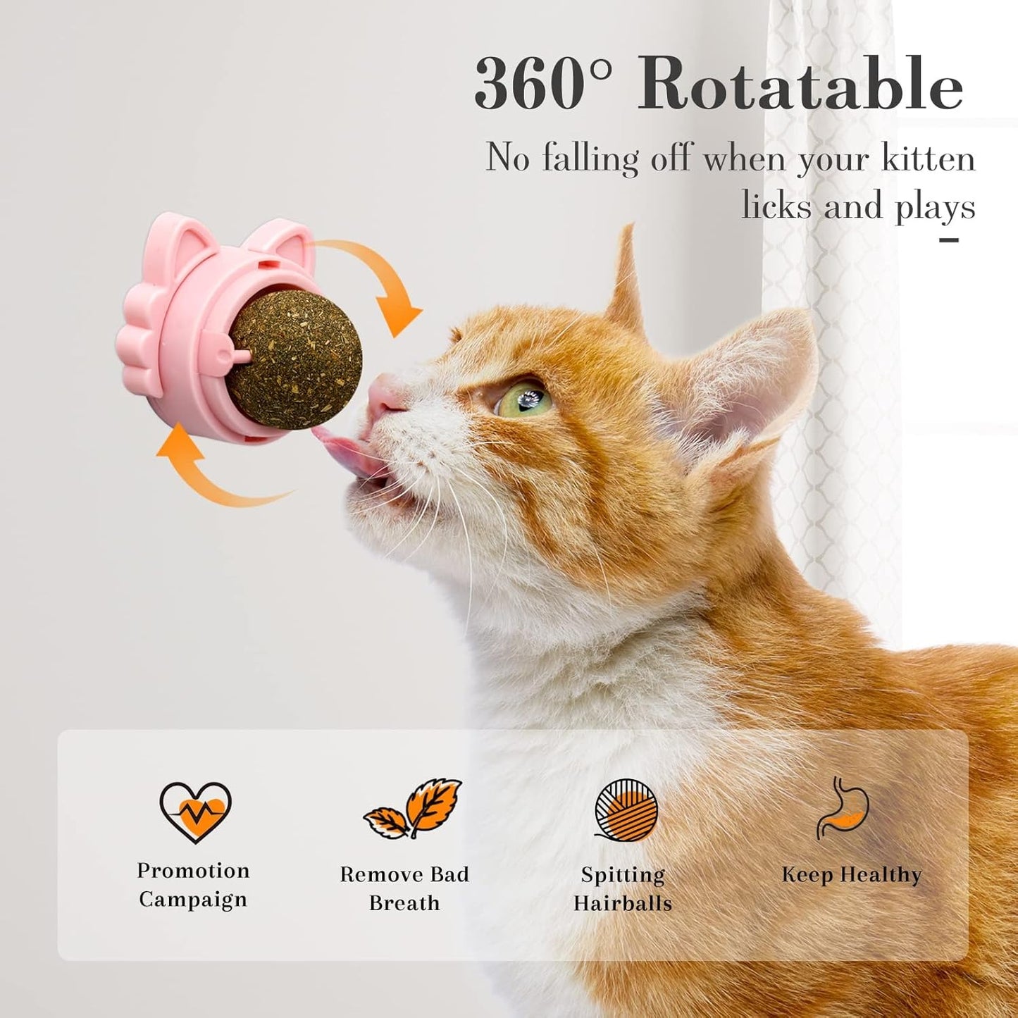 Catnip Wall-Mounted Treat Ball