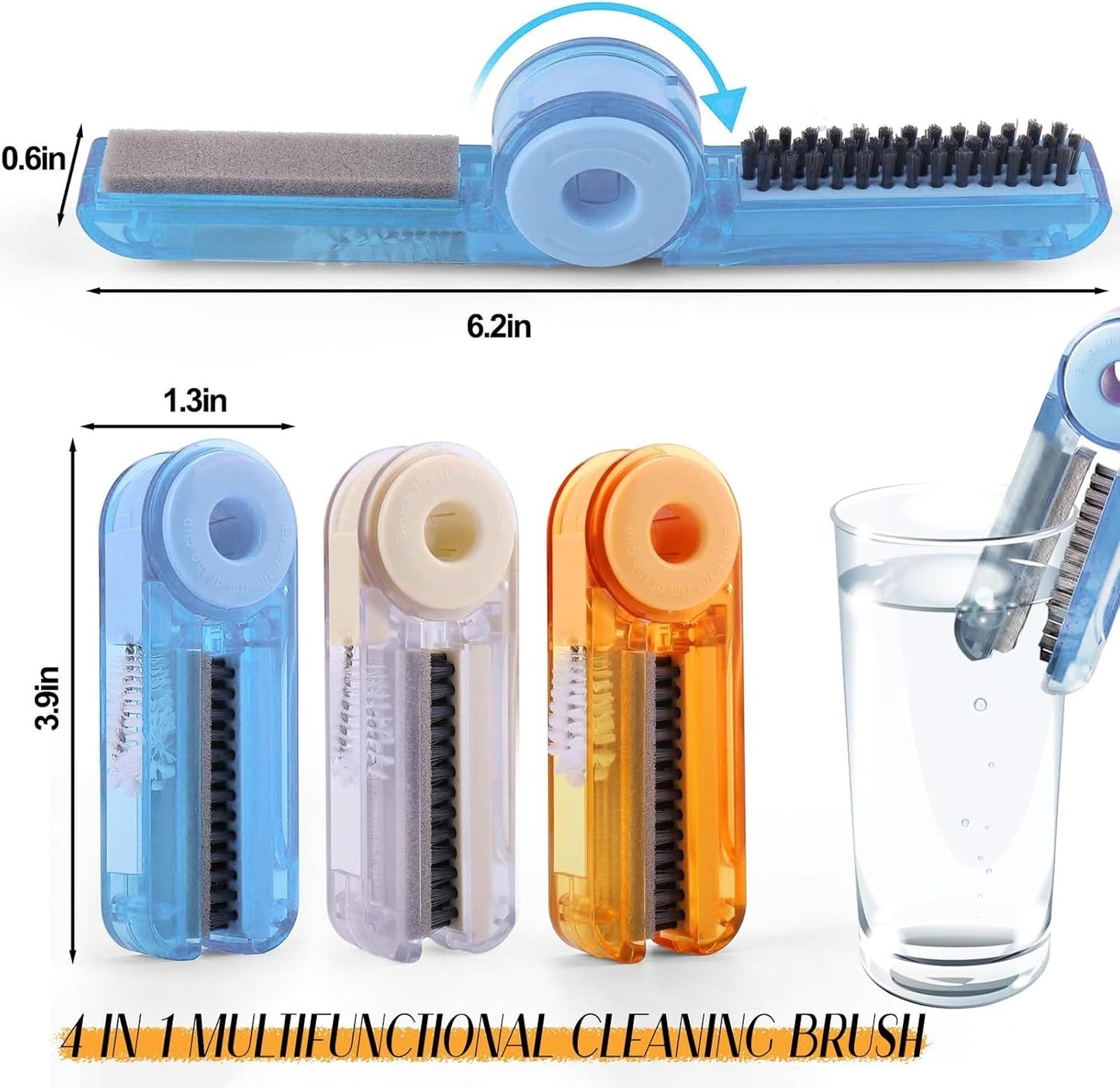 Four-In-One Cup Bottle Brush