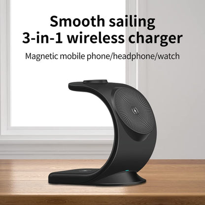 GoCharge™ 3-in-1 Magnetic Wireless Charging Station