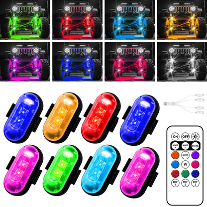 Wireless LED Remote Control Lights for Bike & Car