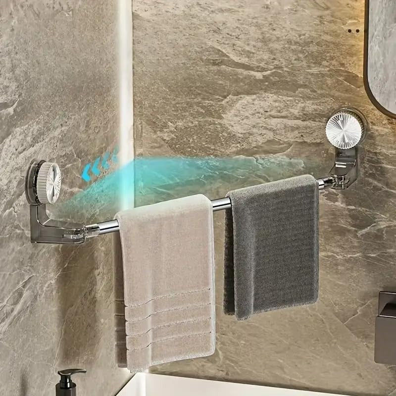Retractable Suction Cup Towel Bar