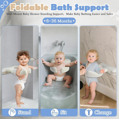 Wall-Mount Baby Bath Holder
