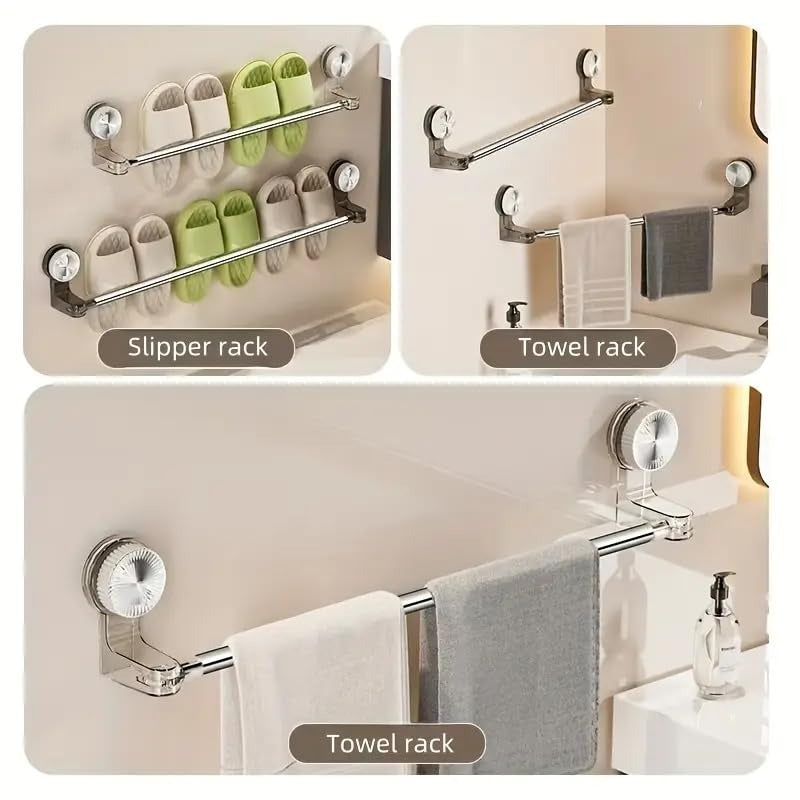 Retractable Suction Cup Towel Bar