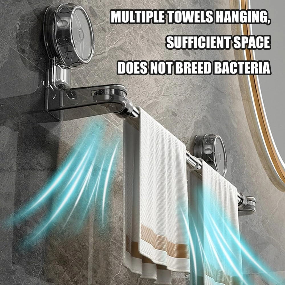 Retractable Suction Cup Towel Bar