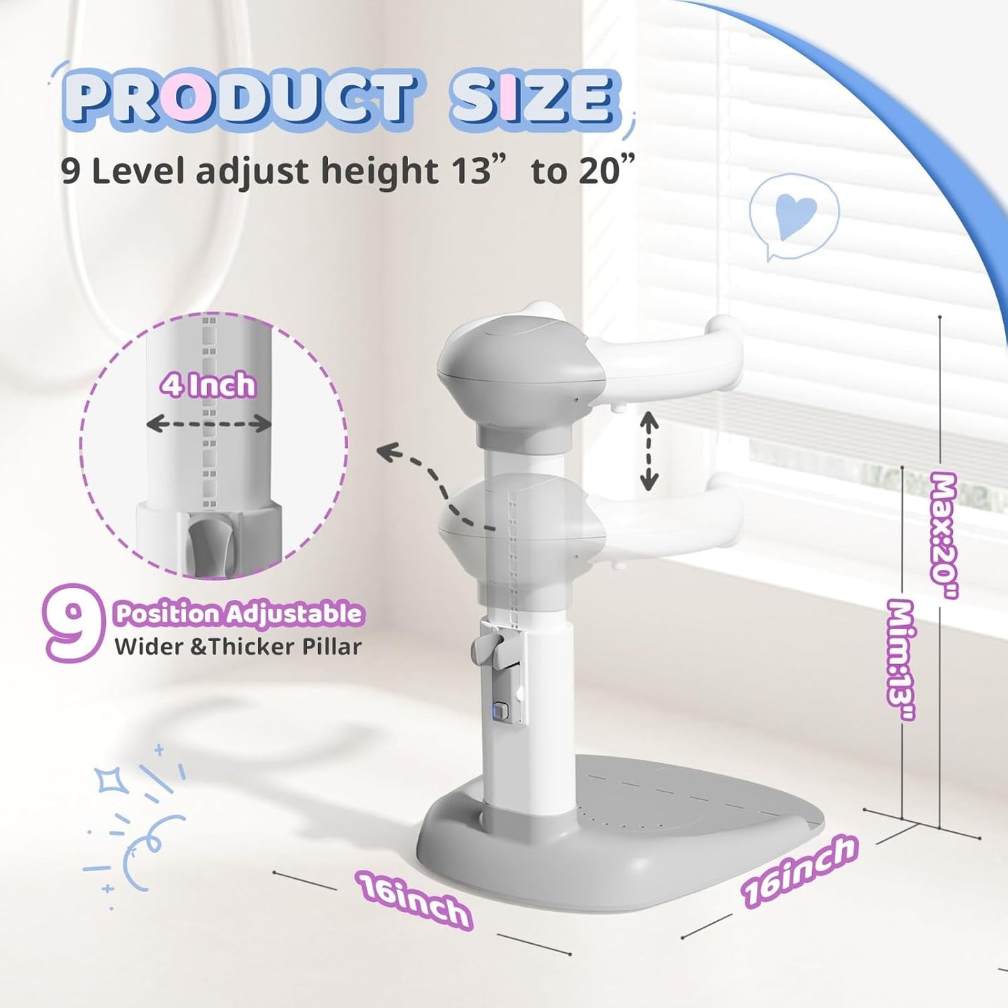 Baby Shower Adjustable Stand