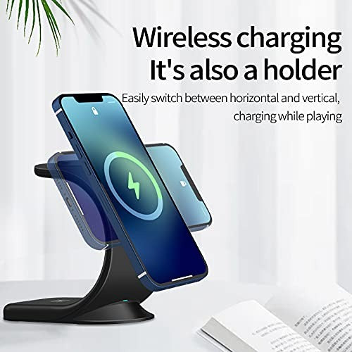 GoCharge™ 3-in-1 Magnetic Wireless Charging Station