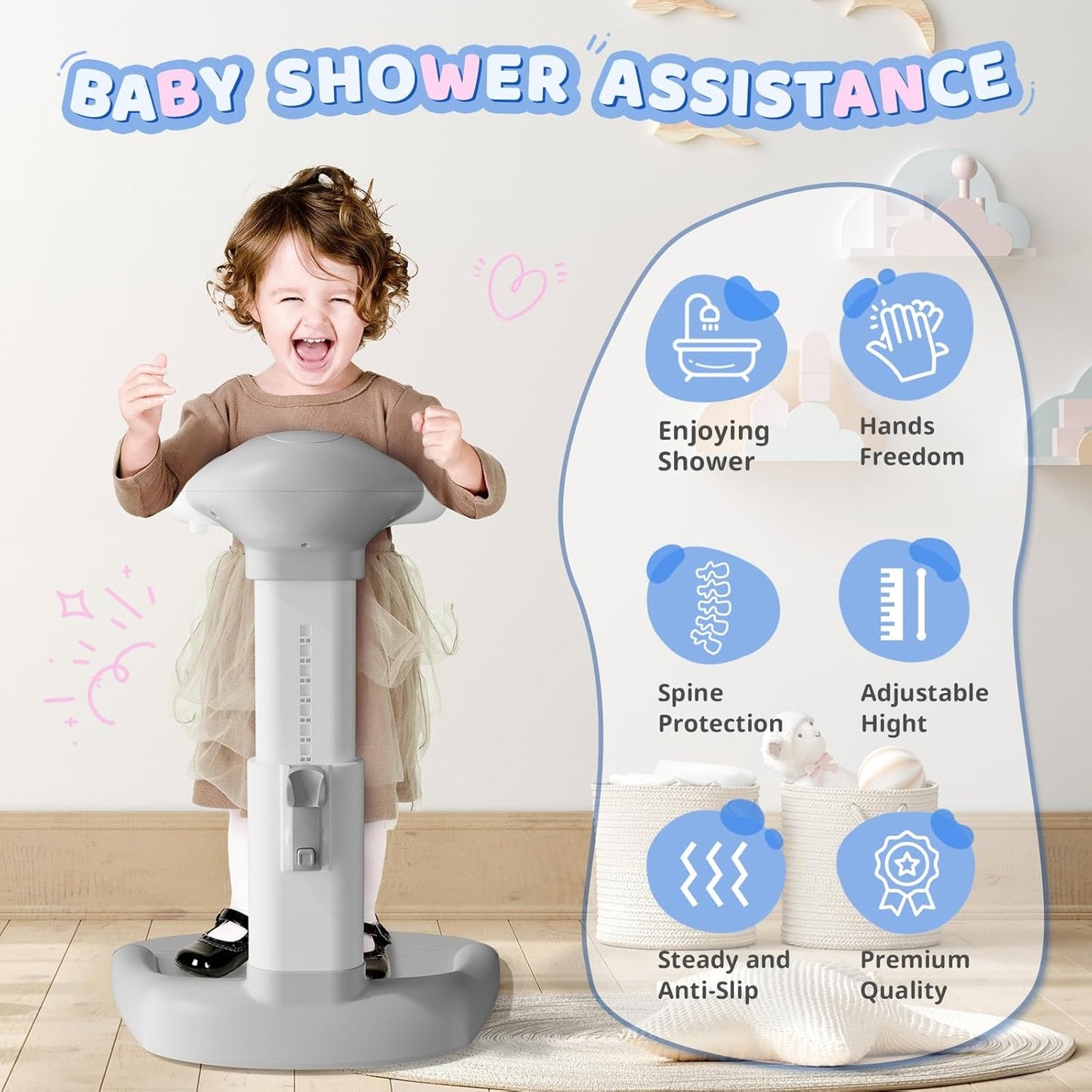 Baby Shower Adjustable Stand