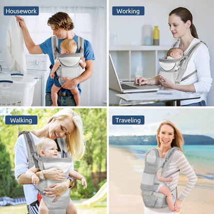 3-in-1 Baby Sling Carrier With Hip Cushion