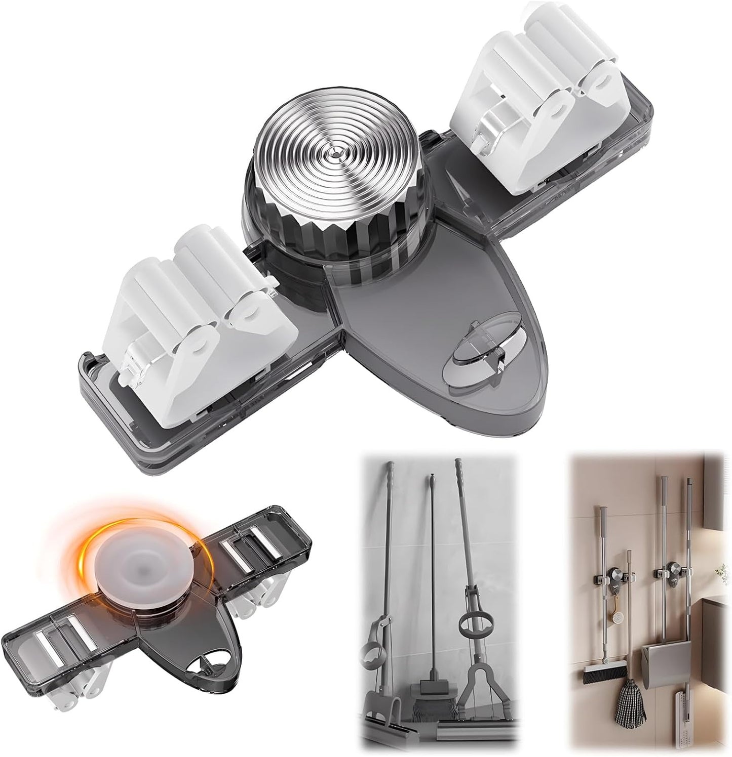 Wall-Mounted Suction Mop Grippers