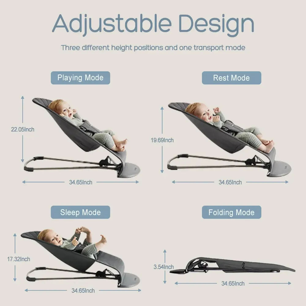 Light weight Baby Bouncer with Safety Harness chair