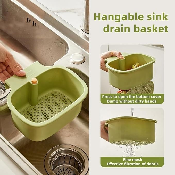 One-Press 3-in-1 Sink Strainer Basket