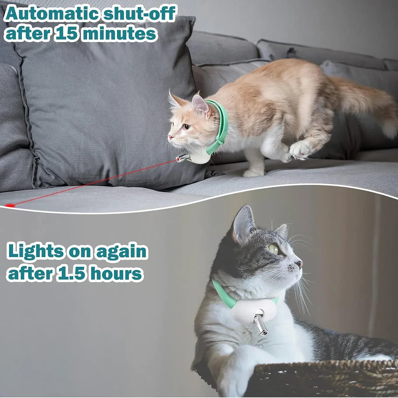 PurrChase™ Smart Laser Collar Cat Toy