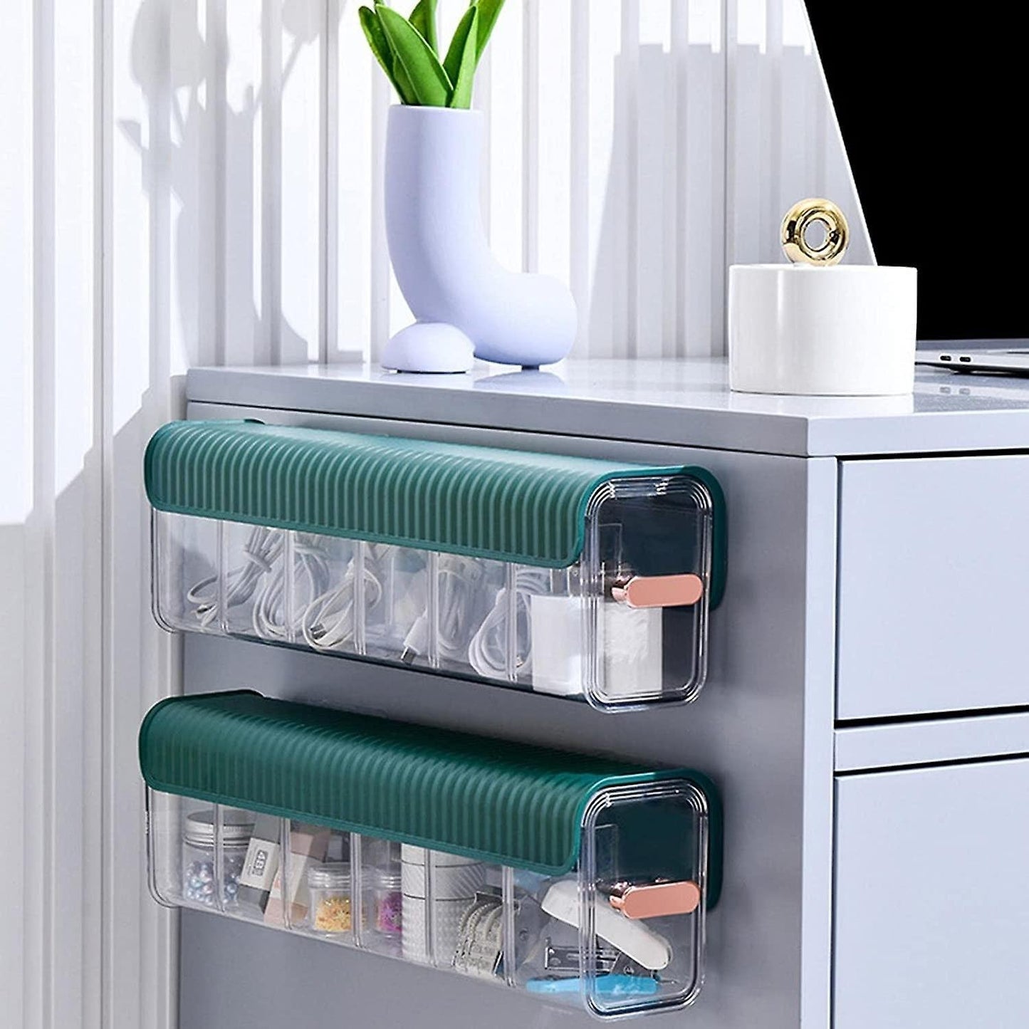 6 Cells Wall Mount Socks Underwear Drawer Organizer
