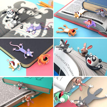 3D Animal Bookmark (Pack of 3)