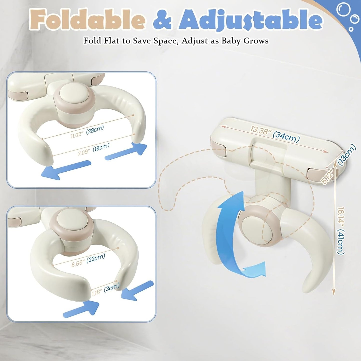 Wall-Mount Baby Bath Holder