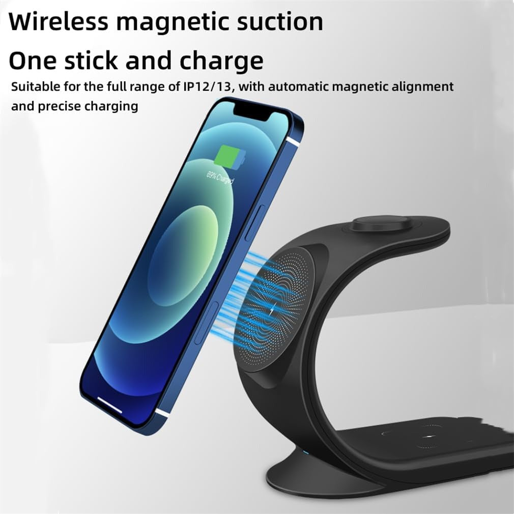 GoCharge™ 3-in-1 Magnetic Wireless Charging Station