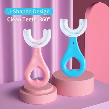U Shaped Soft Toothbrush For Kids (Pack of 3)