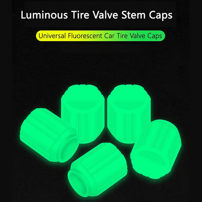 GlowRide™ Luminous Tyre Valve Caps (Set of 4)