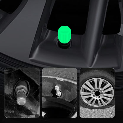 GlowRide™ Luminous Tyre Valve Caps (Set of 4)