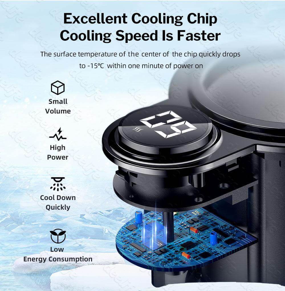 2in1 Auto Car Heating Cooling Cup With Digital Display