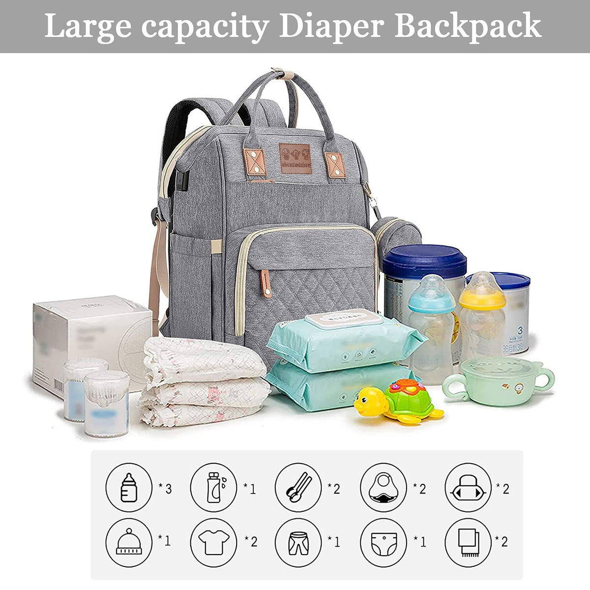 Multi Functional Baby Diaper Changing Station Bag