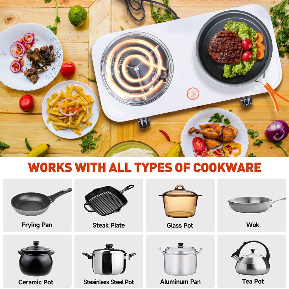 Electric Double Induction Kitchen Burner