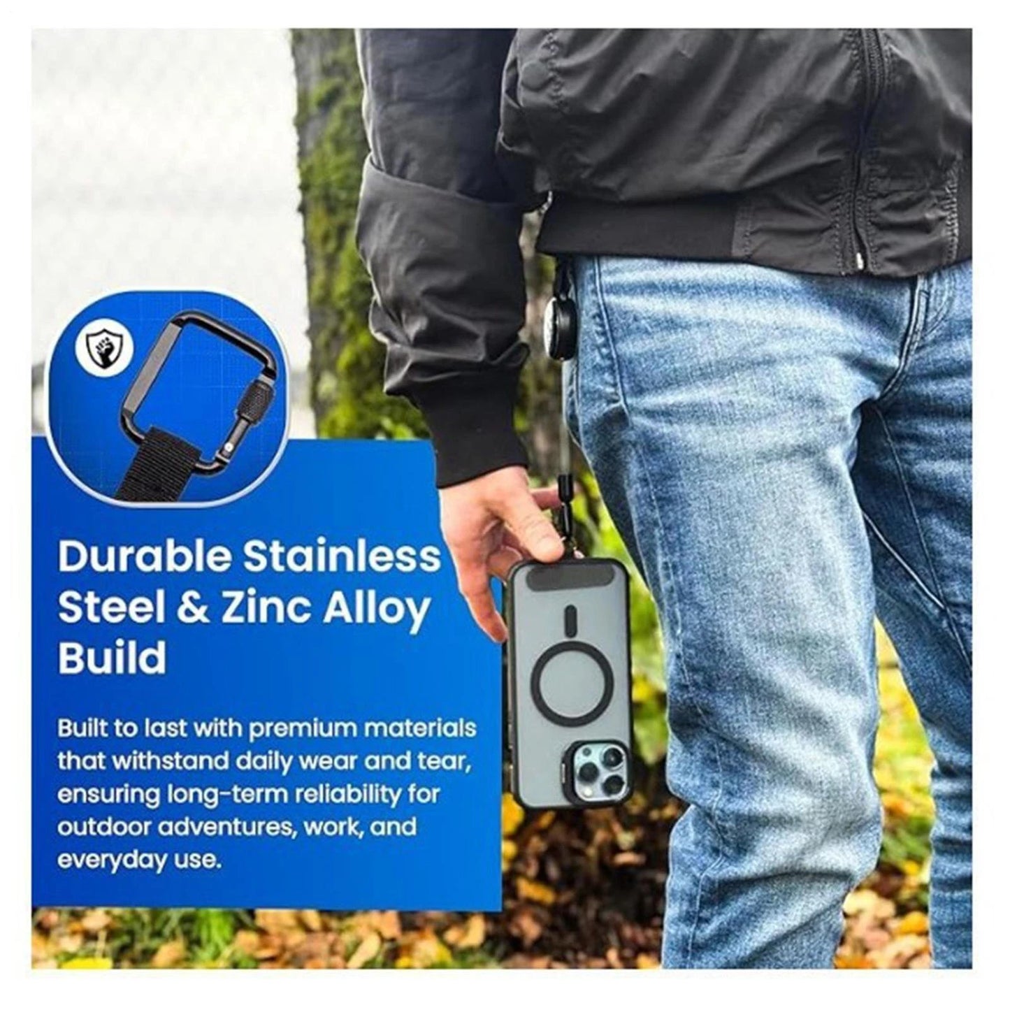 Retractable Anti-Theft Phone Holder