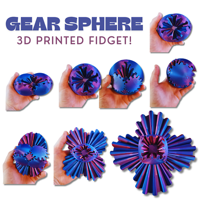 3D Printed Fidget Gear Ball