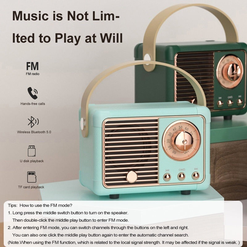 Mini Retro Bluetooth Speaker