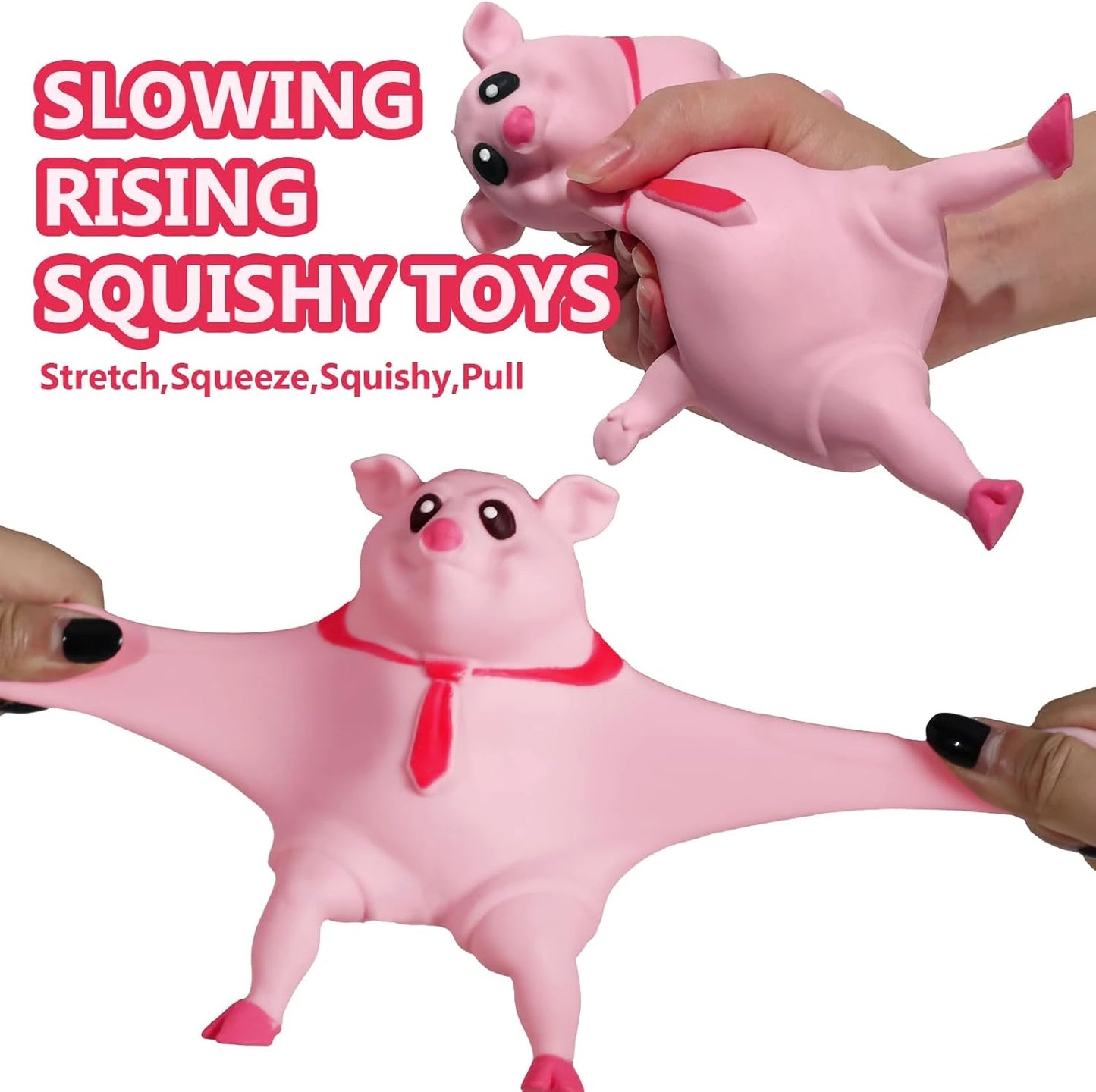 Squishy Pink Splash Piggy Toy