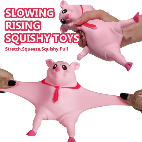 Squishy Pink Splash Piggy Toy