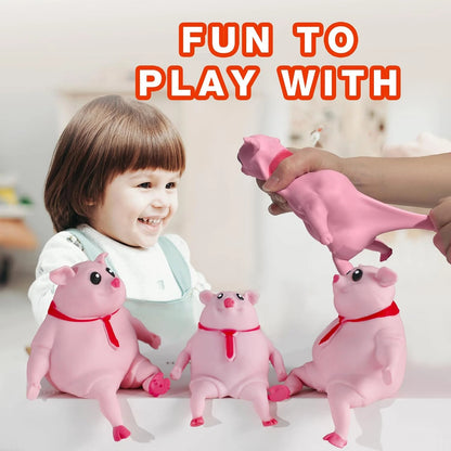 Squishy Pink Splash Piggy Toy