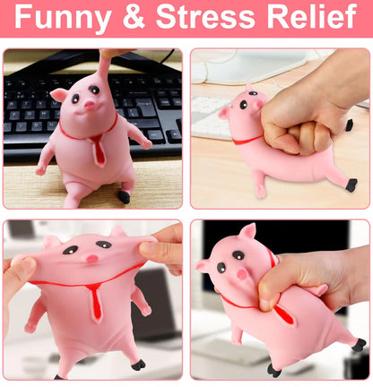 Squishy Pink Splash Piggy Toy