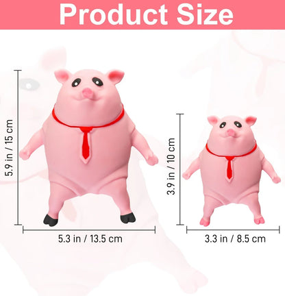 Squishy Pink Splash Piggy Toy