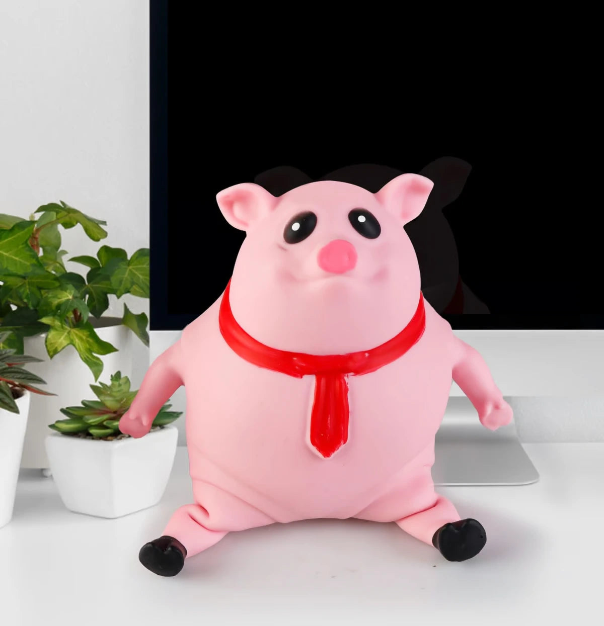 Squishy Pink Splash Piggy Toy